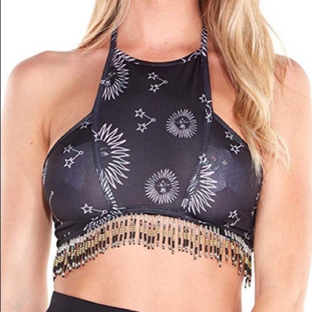 iHeart Raves Sun and Moon Crop Top